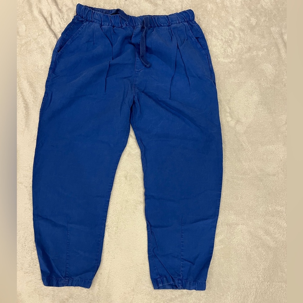 Zara blue linen pants